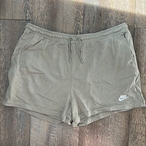 Nike Women's Athletic Shorts in Olive